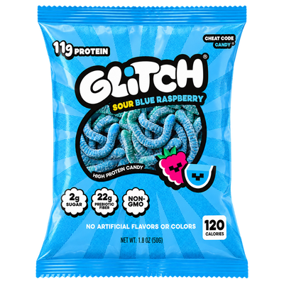 Blue Raspberry Sour Worms
