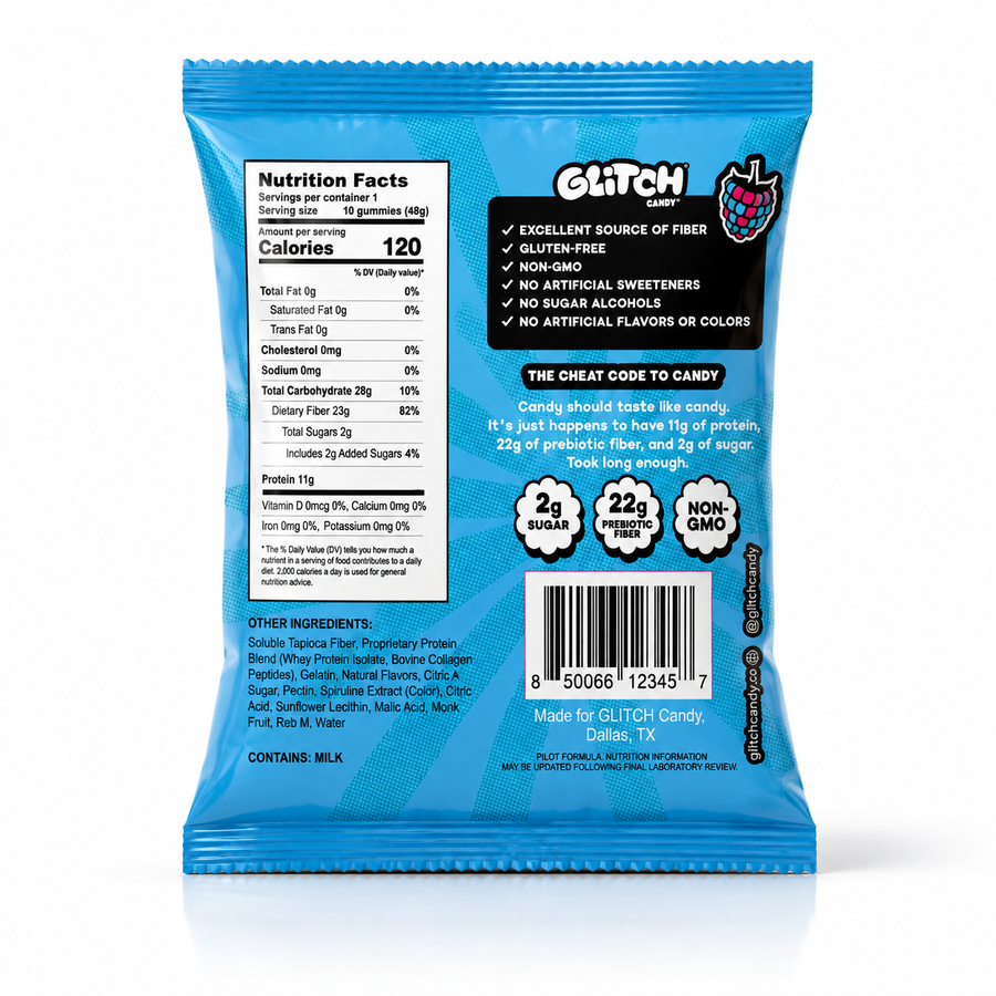 Blue Raspberry Sour Worms