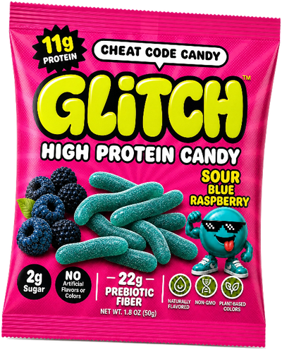 Blue Raspberry Sour Worms